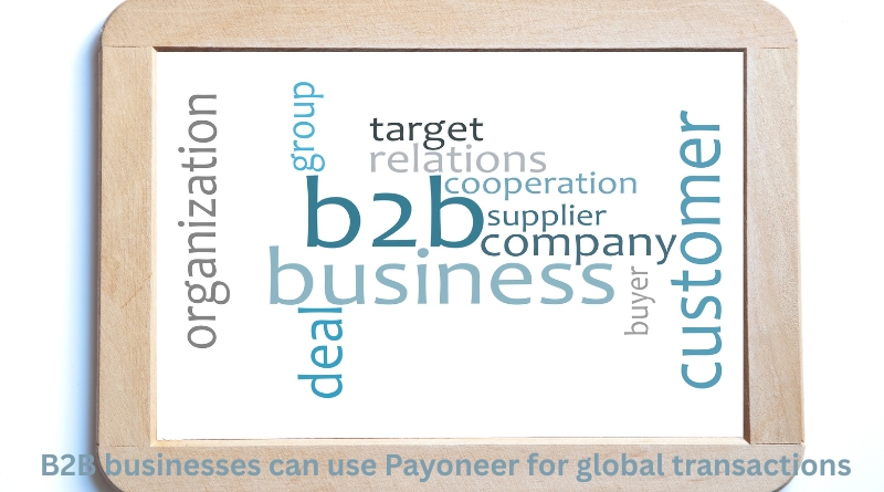 B2B businesses can use Payoneer for global transactions